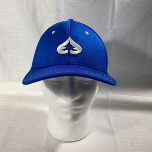Pukka Garland Royal Blue Stretch Fit Hat L/XL Spade Logo Baseball Cap Mens